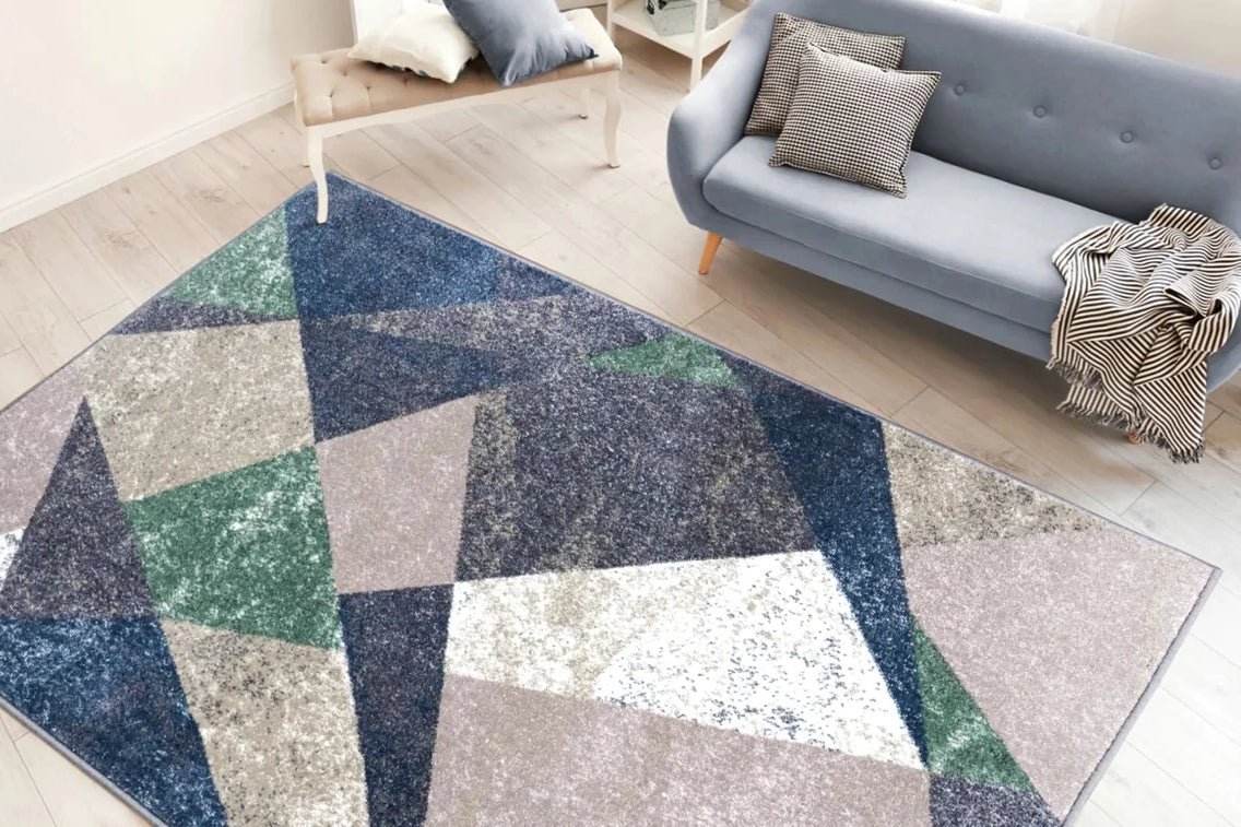 Covor modern cu tesatura Frieze