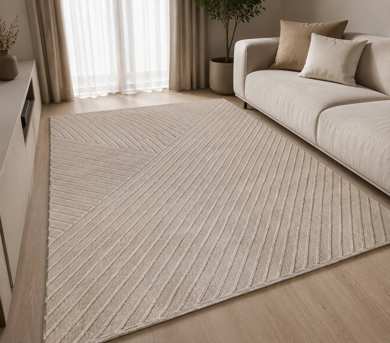 Covor Modern cu Model Texturat pentru Living si Dormitor - Oksi 38020