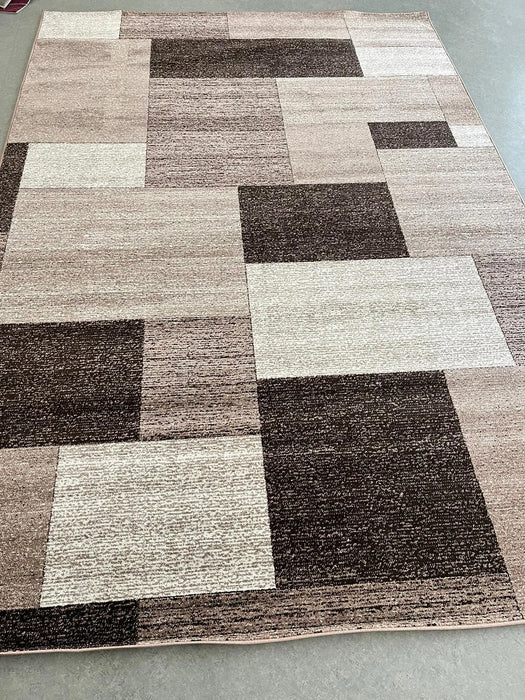Covor Modern Maro Bej pentru Living și Dormitor - Mira 24143