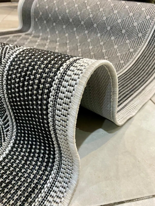 Baza antiderapanta traversa covor bucatarie gri, sistem antialunecare stabil