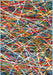 Covor abstract albastru modern pentru living, covor design artistic colorat, ideal pentru decor interior contemporan