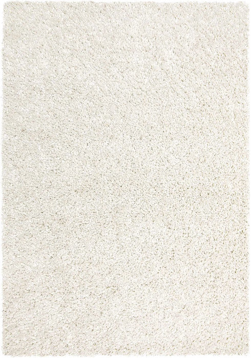 Covor alb pufos modern pentru living si dormitor, covor gros moale tip shaggy pentru interior