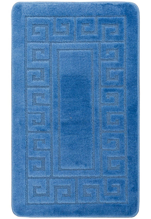 covor baie albastru antiderapant moale si absorbant covoras baie modern pentru podea