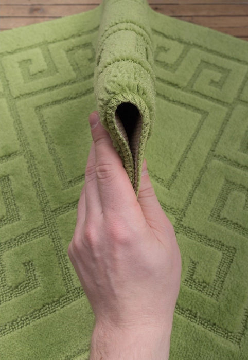 covor baie verde antiderapant moale si absorbant covoras baie confortabil