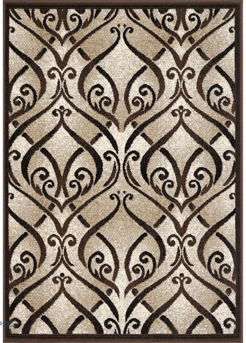 covor-bej-maro-elegant-model-ornamental