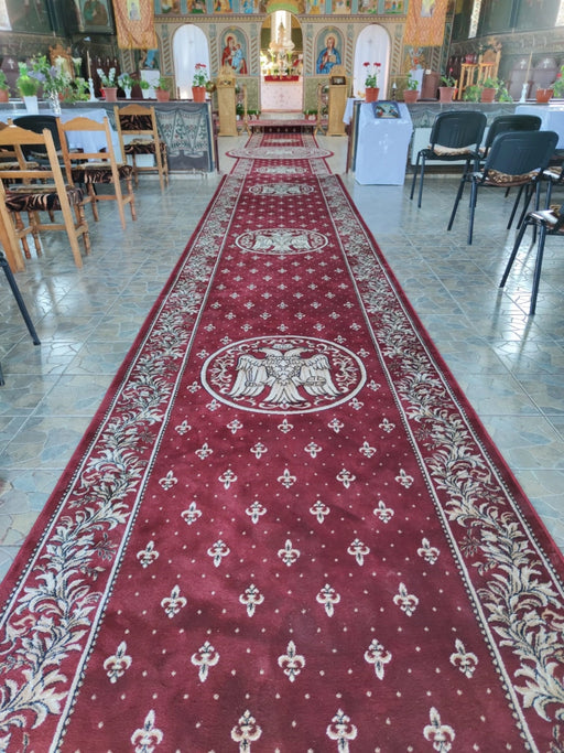 Covor biserica grena model vultur bicefal traditional