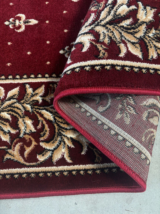 Bordura ornamentala covor bisericesc oval grena cu motive traditionale