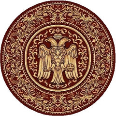 Covor Bisericesc Rotund Clasic cu Vultur Bicefal – Lotos 15032