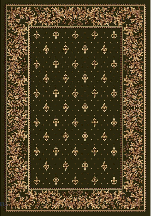 Covor bisericesc, culoare verde, cu crini