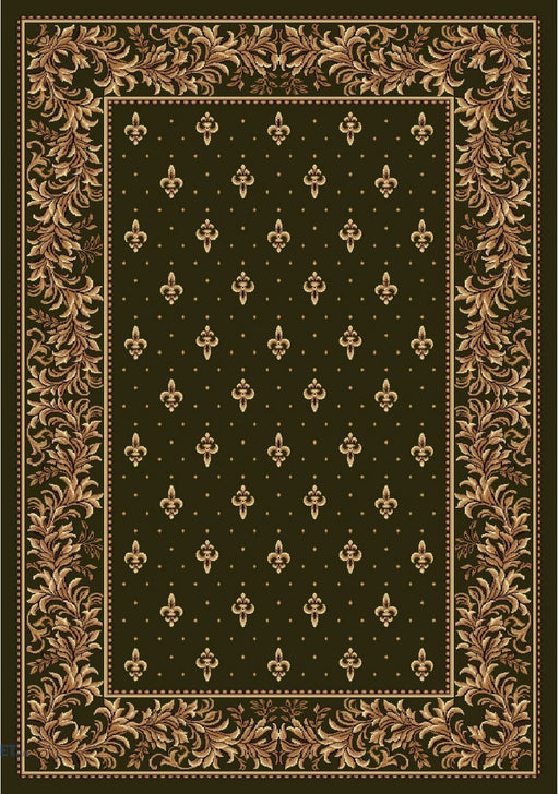 Covor bisericesc, culoare verde, cu crini