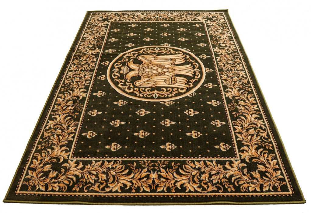 covor bisericesc verde vedere unghi