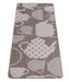 Covor bucatarie antiderapant crem cu model ceasca cafea, covor bucatarie modern si lavabil