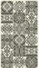 Covor bucatarie lung gri antiderapant cu model geometric, covor modern pentru bucatarie