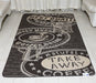 Covor bucatarie antiderapant maro cu model coffee, covor bucatarie modern si lavabil