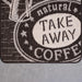 Covor bucatarie antiderapant maro cu model coffee break, covor lavabil pentru bucatarie
