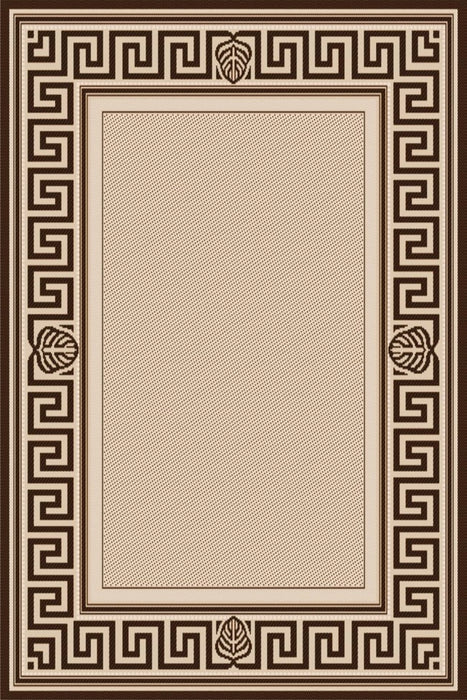 Covor bucatarie bej maro din iuta fir plat model elegant rezistent la trafic