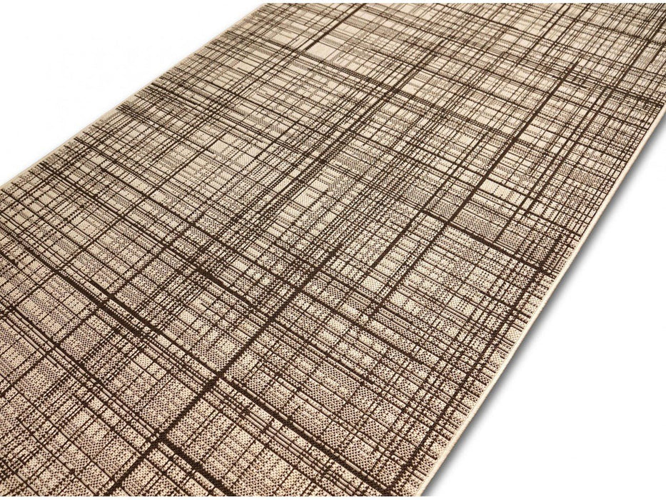 Covor bucatarie bej maro cu model modern, covor antiderapant pentru bucatarie