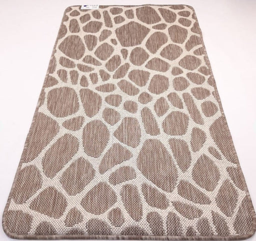 Covor bucatarie bej cu model modern decorativ, covor antiderapant pentru bucatarie