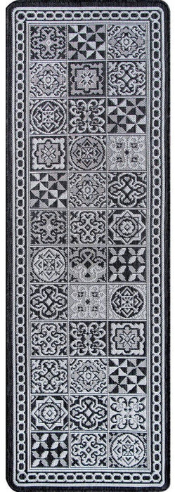 Covor bucatarie gri inchis antiderapant model modern lavabil ideal pentru bucatarie