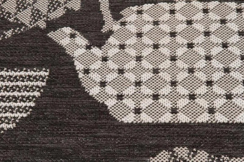 Covor bucatarie gri cu model cafea decorativ, covor antiderapant pentru bucatarie