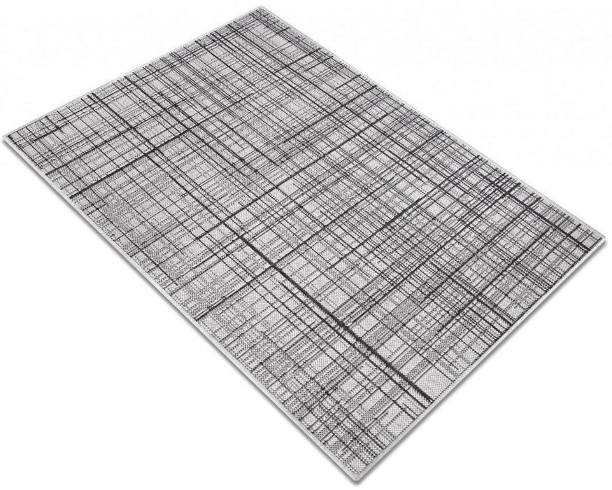 Covor bucatarie gri cu model modern, covor antiderapant pentru bucatarie