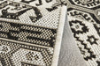 Detaliu covor bucatarie gri cu textura antiderapanta, covor rezistent pentru bucatarie