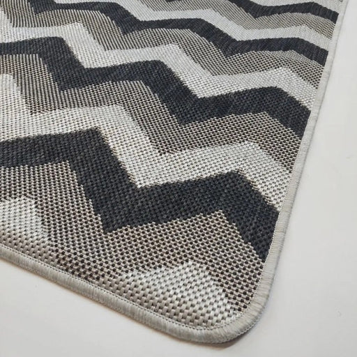 Covor bucatarie gri cu model zigzag modern, covor antiderapant pentru bucatarie