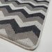Covor bucatarie gri cu model zigzag modern, covor antiderapant pentru bucatarie