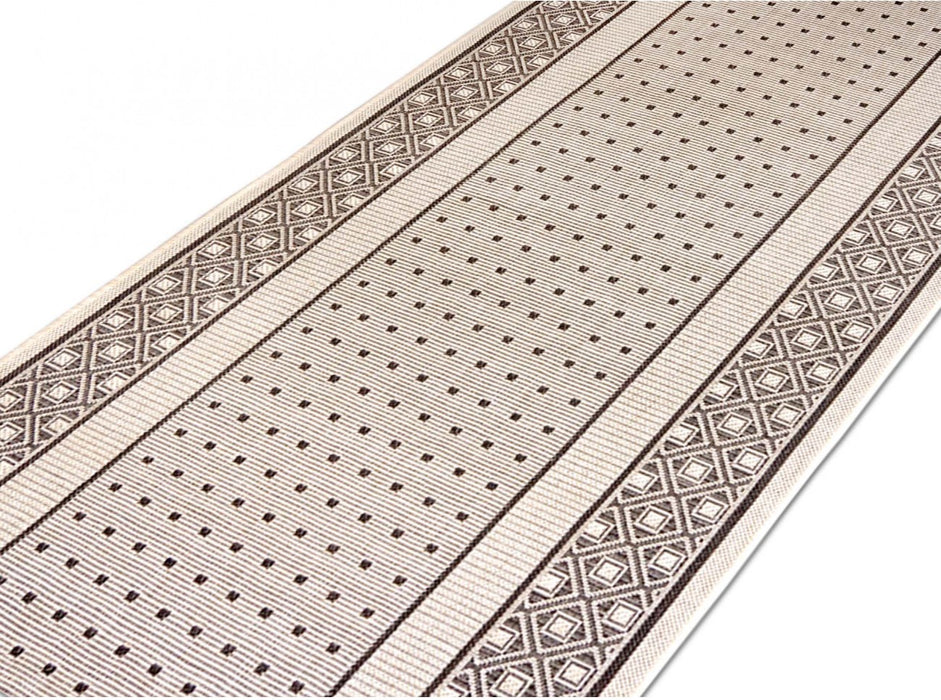 Covor bucatarie lung tip iuta bej, traversa bucatarie moderna pentru hol si bucatarie