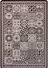 Covor bucatarie maro antiderapant model geometric modern lavabil ideal pentru bucatarie
