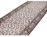 Covor bucatarie maro bej fir plat model modern usor de intretinut