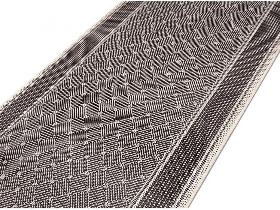 Covor bucatarie maro bej cu model modern, covor antiderapant pentru bucatarie