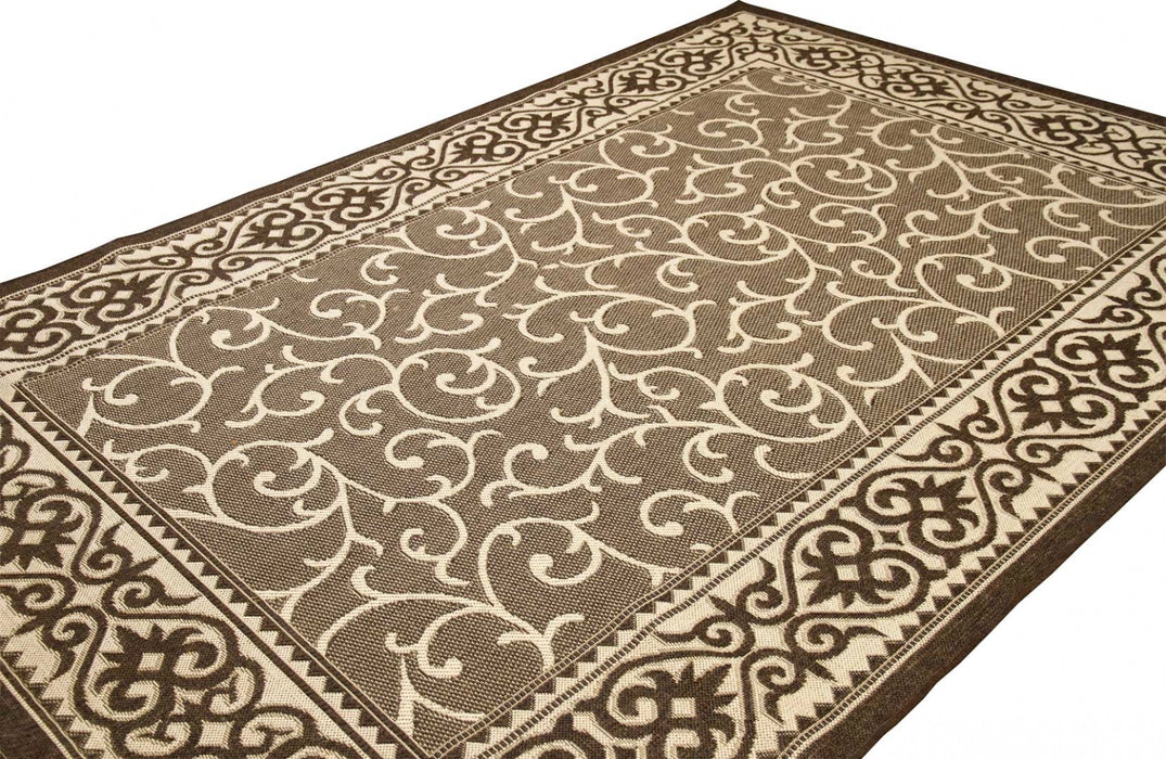 Covor bucatarie maro design decorativ modern potrivit pentru bucatarie