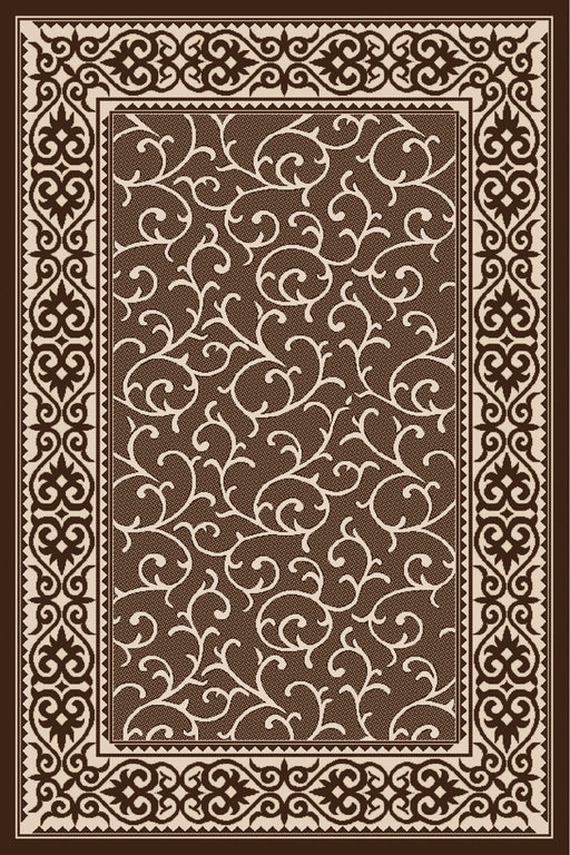 Covor bucatarie maro model modern rezistent la trafic ideal pentru bucatarie