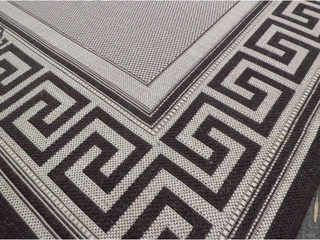 Covor bucatarie modern din iuta bej maro design elegant pentru bucatarie