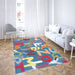 Covor pentru camera copii colorat cu litere, ideal pentru decor modern si spatiu vesel
