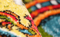 Textura colorata pentru covor camera copii cu model educativ si design vesel
