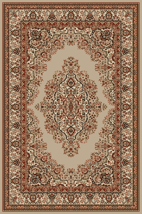 Covor clasic, culori bej și maro