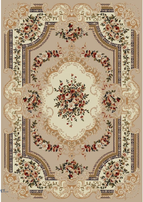 covor clasic floral bej