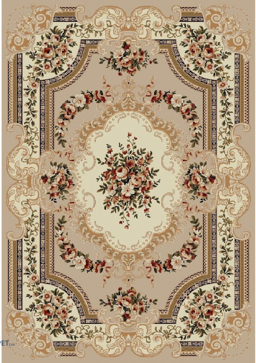 covor clasic floral bej