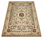 Covor clasic floral bej crem, design elegant pentru interior
