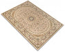 Covor clasic floral bej crem, design elegant