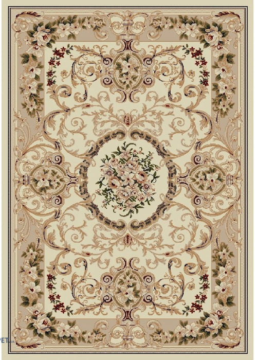 Covor clasic floral cu motive traditionale