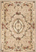 Covor clasic floral crem bej cu model traditional, potrivit pentru living sau dormitor
