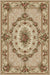 Covor clasic floral crem bej cu model traditional, ideal pentru living sau dormitor