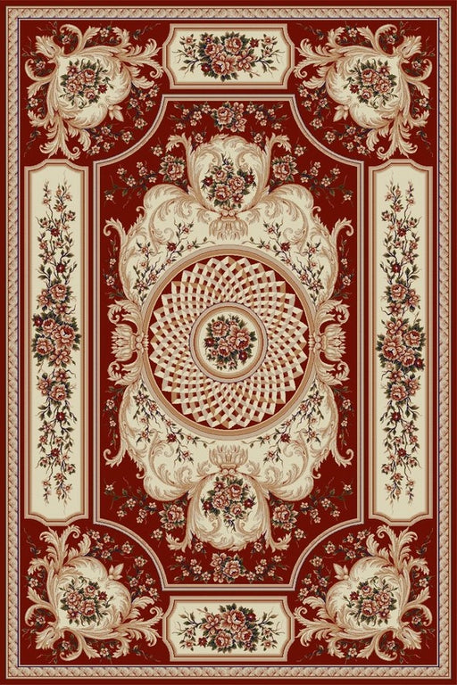 covor-clasic-floral-grena-pentru-living