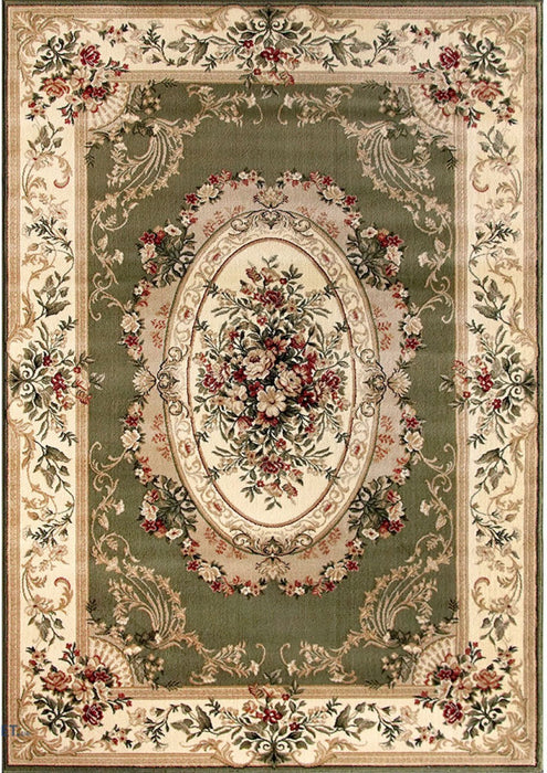 covor-clasic-floral-verde-model-traditional