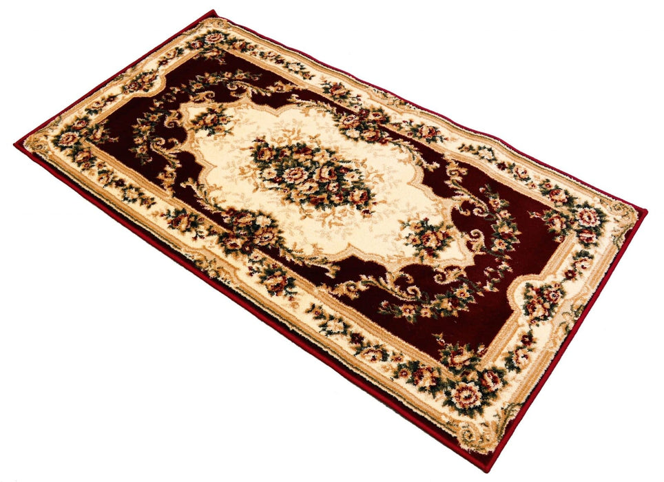 Covor clasic grena floral prezentare produs