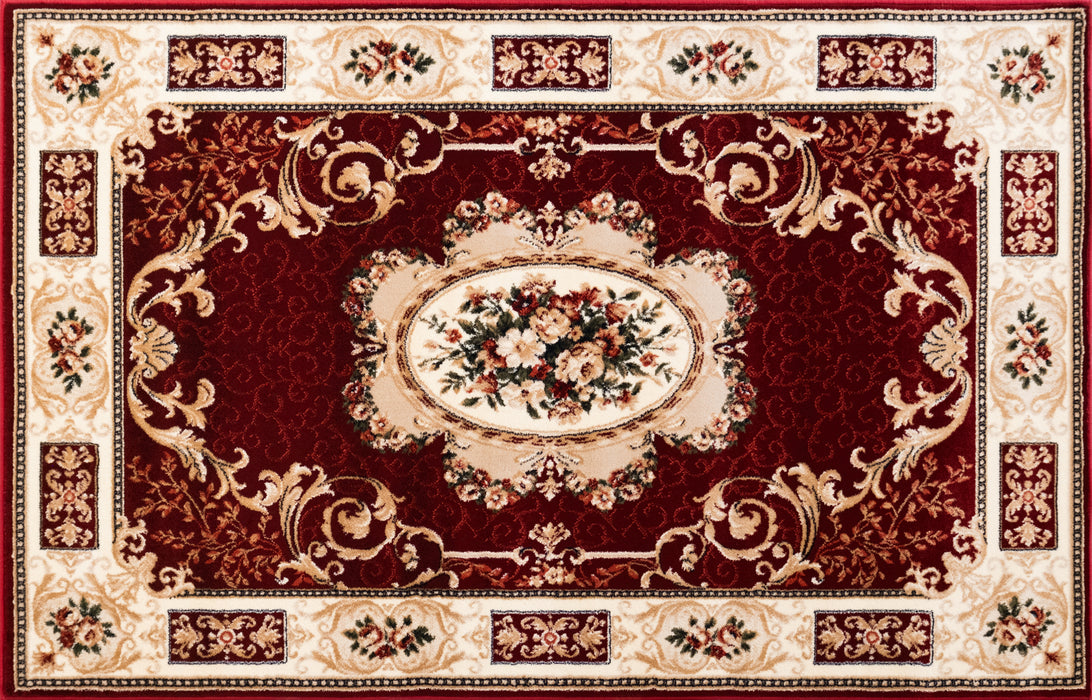 covor clasic grena Lotos 542 prezentat in format orizontal