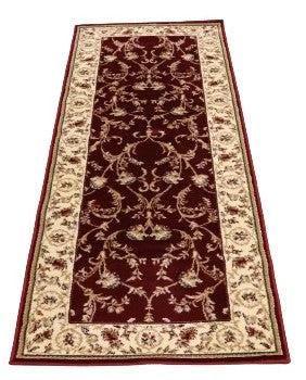 Covor clasic grena, ideal pentru living și dormitor